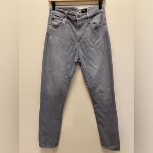 AG Adriano Goldschmied Womens High Rise Stevie Ankle Grey Denim Jeans 28R
